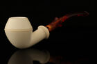 Rhodesian Block Meerschaum Pipe with fitted case 14606