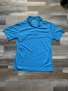 Nike Golf Dri Fit Polo Kurzarmshirt Herren L blau Sportshirt - Bild 1 von 5