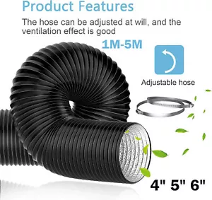 100-150mm PVC Flexible Ducting Hose Pipe - Ventilation, Fume & Dust Extraction - Picture 1 of 25
