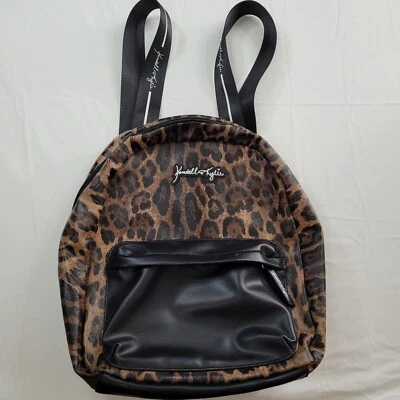 Kendall & Kylie Backpack Leopard Print Back Pack Medium Size Brown Animal  - Image 1 of 4
