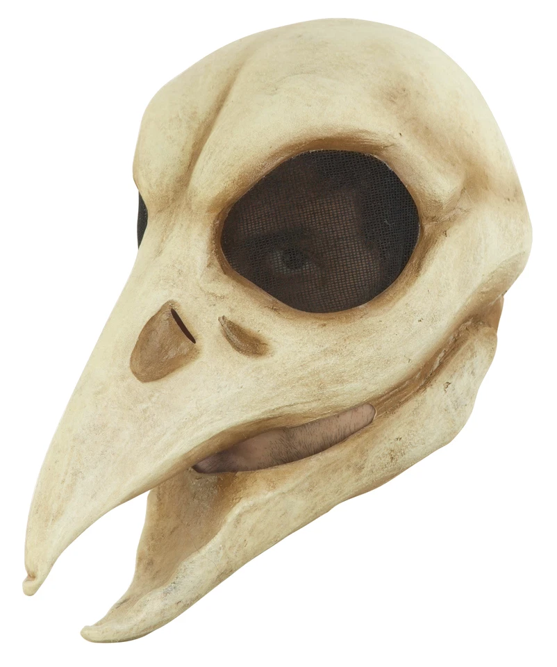 Ghoulish Productions Raven Skull Latex Face Mask Horror Halloween Cosplay - Image 1 of 4
