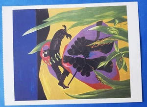Postkarte Jacob Lawrence "Tagesanbruch ~ Zeit zum Ausruhen" Kunstkarte 4,75" x 6,5" - Bild 1 von 2