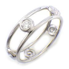 Tiffany & Co. Ring Double Wire Elsa Peretti 5 Point Diamond PT950 US5.25