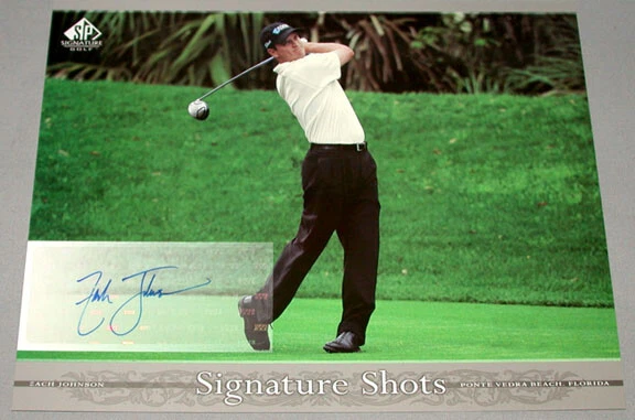 Official 2005 Zack Johnson Upper Deck Authentic Golf Signature Card SHOTS  - Image 1 of 1