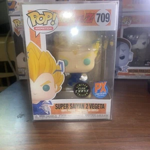 Funko Pop! Animación: DBZ Super Saiyan 2 Vegeta #709 PX vistas previas Glow Chase D04 - Imagen 1 de 5