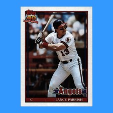 1991 Topps Baseball #210 - Lance Parrish [Base] California Angels NM-MT
