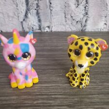 TY Beanie Boos - Mini Boo Figures Fantasia Unicorn, Speckles  Leopard (2 inch)
