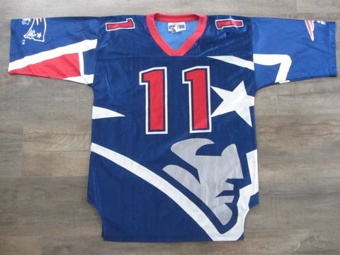New England Patriots Drew Bledsoe Starter NFL Football Jersey M Vintage Rare ! Cover