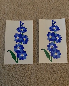 Mrs. Grossman's Stickers FLOWERS BLUE Floral Flower Creative Memories 2 Sheets - Picture 1 of 2