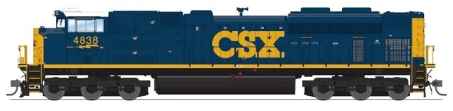 Broadway Limited ~ HO Scale ~ EMD SD70ACE CSX #4838 ~ DC Version ~ 8706 - Image 1 of 1