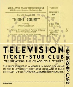 TV - CANCHA NOCTURNA - BOLETO DE TELEVISIÓN - TALÓN CLUB - REIMPRESIÓN DE BOLETOS - TARJETA FANTASÍA - Imagen 1 de 1