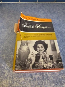 ANN LANDERS "TRUTH IS STRANGER " FIRST EDITION SIGNED BY THE MELO DEANS BAND - Picture 1 of 8