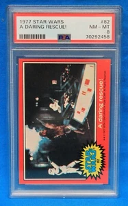 1977 TOPPS STAR WARS # 82 A Daring Rescue! PSA 8 NM-MT # 70292458 - Picture 1 of 2