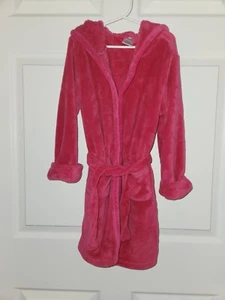 Leveret Kids Fuchsia Pink Robe Supper Soft Hooded Tie Size 6 - Picture 1 of 4