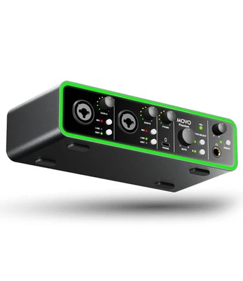 Movo Phantom Dual Channel USB/USB-C Audio Interface for Recording, Songwriting - Image 1 of 4