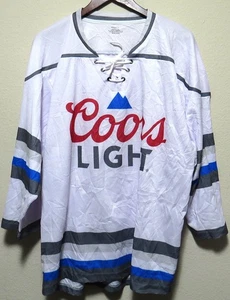 COORS LIGHT #42 Eishockey Trikot Herren LARGE Bierkragen Schnürsenkel Kyle Petty? - Bild 1 von 10