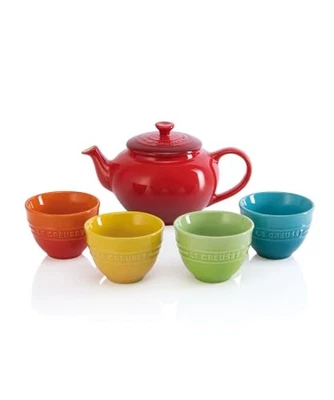 Juego de té Le Creuset Rainbow 5 tazas tetera microondas resistente al calor y al frío  Foto 1 de 3