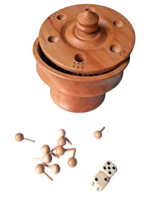 Juego de seis enredos juego de jarra madera hecho a mano juego de mesa vintage - Imagen 1 de 4