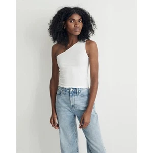 NWT Madewell Supima® Rib One-Shoulder Tank Size XS - Picture 1 of 6