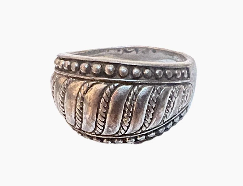 ANILLO JUDITH RIPKA PLATA ESTERLINA, TALLA 9 Foto 1 de 4