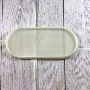 Tapa Tupperware vintage 1376 - 8 cizalla transparente ovalada - Imagen 1 de 7