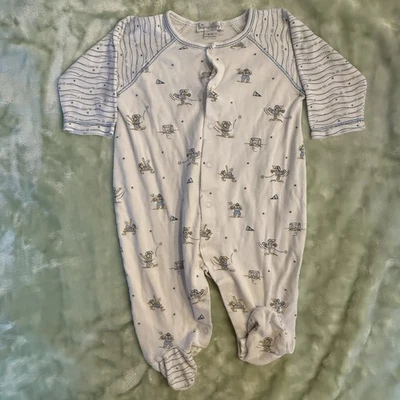 Kissy kissy baseball buddies footie 6-9 month - Image 1 of 4