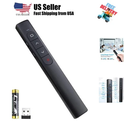 Wireless Presenter Remote, Presentation Clicker with Hyperlink & Volume Remot... - Image 1 of 4