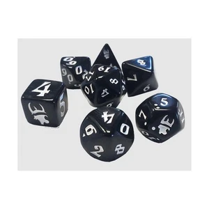 SJG Munchkin Munchkin Polyhedral Dice Set - Black and White (7) New - Picture 1 of 2