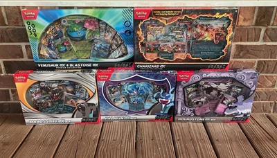 NEW-Pokemon Palafin/Mabosstiff/Houndstone/Charizard/Venusaur Blastoise ex LOT - Image 1 of 2