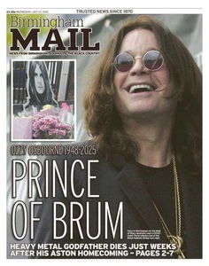 Birmingham Mail - OZZY OSBOURNE- PRINCE OF BRUM- Wednesday 23rd July 2025 - Picture 1 of 1