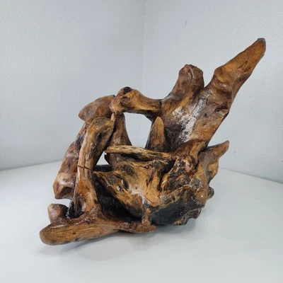 Natural Driftwood Root Sculpture 12x12x10 in Organic Zen Decor One-of-a-Kind - Image 1 of 4