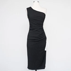 Dress the Population. Martine Stretch Crepe One-Shoulder Dress. - Picture 1 of 12