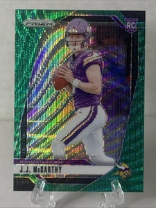 JJ McCarthy Rookie RC #400 Green Wave Prizm Minnesota Vikings - Bild 1 von 2