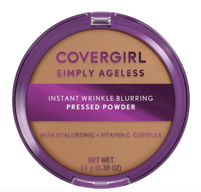 2 Pack-COVERGIRL Simply Ageless Instant Wrinkle Blurring Pressed Powder - 0.39oz - Image 1 of 3