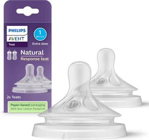 Philips AVENT Natural Response Sauger – 2X Sauger Für Babyflaschen Mit Durchflus - Bild 1 von 12