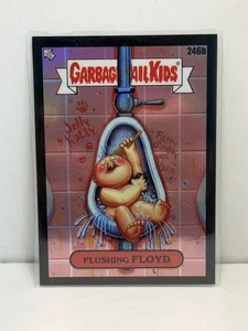 2023 Garbage Pail Kid Chrome 6 FLUSHING FLOYD Black Refractor /99 246B - Bild 1 von 2