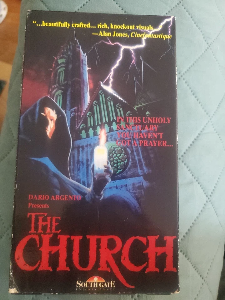 Dario Argento’s The Church VHS Tape 1991 South Gate Release Argento Unrated Rare - Image 1 of 4