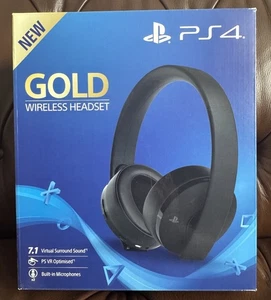 Auriculares Inalámbricos PS4 Dorado, Sonido Envolvente Virtual 7.1, Totalmente Nuevos, ¡Sin Abrir! - Imagen 1 de 6