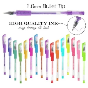 60 Gel Pen with 60 Refills Canvas Bag Gel Pens Set School Supplies for Adults - Picture 1 of 8