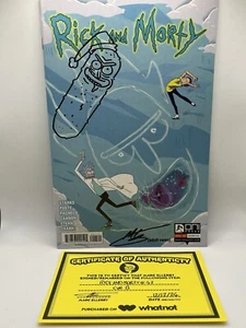 Rick And Morty Issue 47 Cover B Marc Ellerby SIGNED+REMARKED with COA - Picture 1 of 5