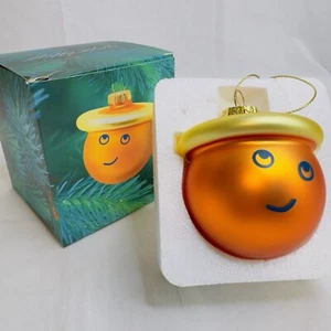 HAPPY HALO Orange CHRISTMAS Ornament ~ The Wonderful Company PROMOTION - Picture 1 of 16