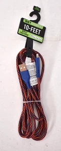 GetPower 10' Braided USB Charging Sync Cable For iPhone Blue/Orange - Picture 1 of 4
