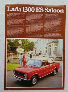 Lada 1300 ES Saloon UK Sales Brochure Sheet 1978 Free Postage - Picture 1 of 2