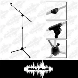 Soporte de micrófono Boom con clip de micrófono DJ karaoke voces extra alto 2,02 m extendido - Imagen 1 de 6