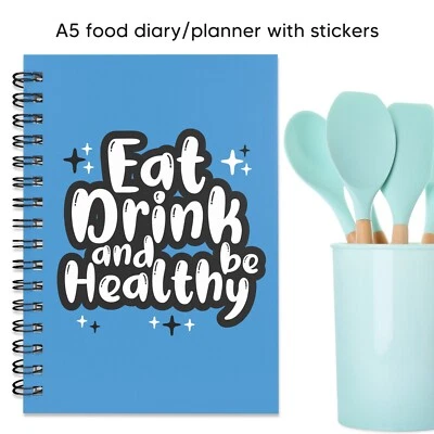 FABULOUS PLANNING A5 FOOD DIARY,DIET, WEIGHT LOSS, BUDDY, NOTEBOOK,TRACKER,SLIMMING, EXTRA, EASY💞