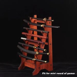 Porta Mini Spada 7 Livelli Samurai Spada Katana Supporto Staffa Piccolo Rack di Gioco - Foto 1 di 4