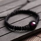 Natural Rainbow Obsidian Stone Braided Bracelet Gemstone Rope Woven Bracelet