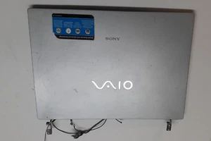 SONY VAIO VGN-BX396VP LCD SCREEN ASSEMBLY LCD BACK COVER BEZEL HINGES WEBCAM - Picture 1 of 10