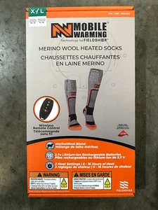 Mobile Warming Merino Wool Heated Socks Unisex w/ Wireless Remote (M, L, or XL) - Picture 1 of 9