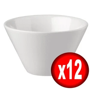 Plato de aperitivos de porcelana blanca 100 mm 4" Churchill restaurante catering paquete 12 - Imagen 1 de 5